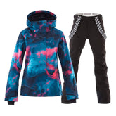 Lesmart Women's Waterproof Ski Jackets and Pants Set